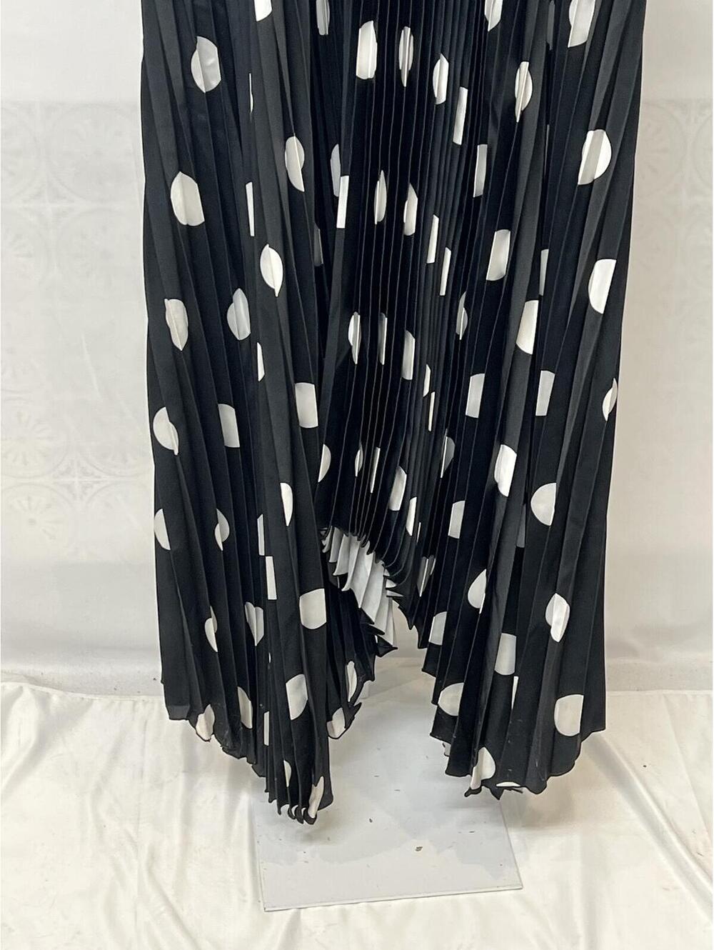 L'IDEE Black Tie Gown black and white strapless maxi new with flaw size 6 us - Picture 6 of 17